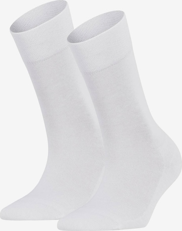 Chaussettes FALKE en blanc : devant