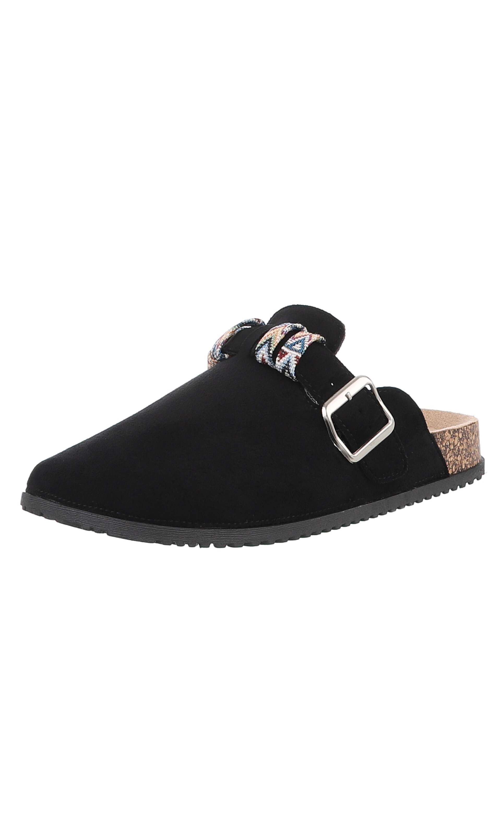Ital-Design Mules in Black: front