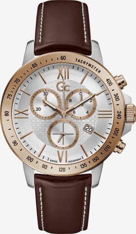 Gc Analog Watch 'PrimeTime' in Brown: front