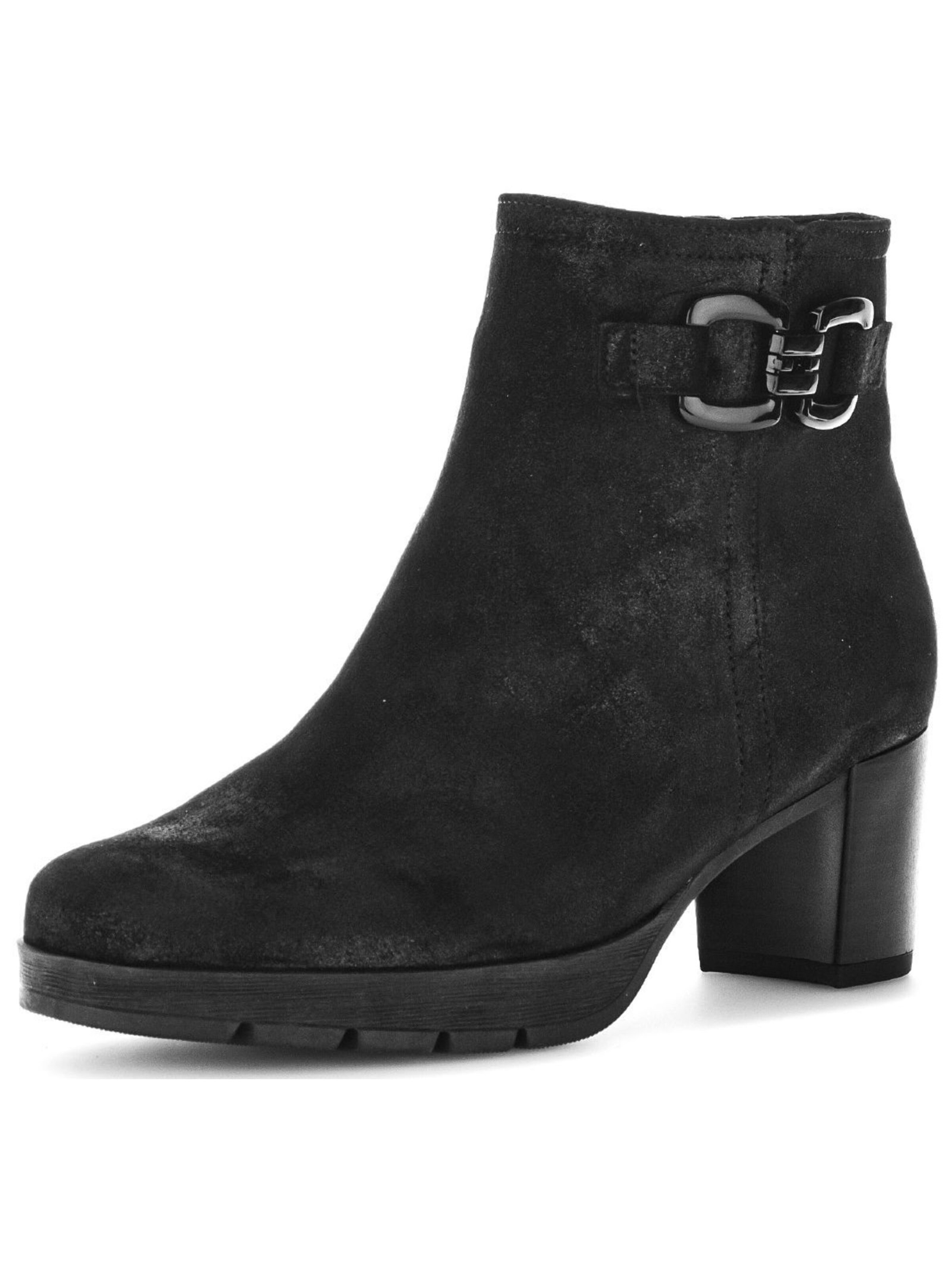 GABOR Ankle Boots in Black: front