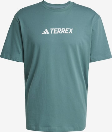 T-Shirt fonctionnel ADIDAS TERREX en vert : devant