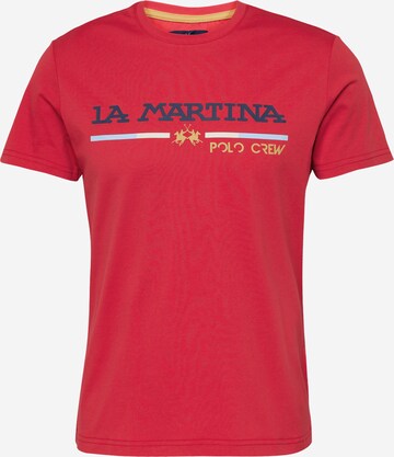 La Martina Koszulka w kolorze czerwony: przód