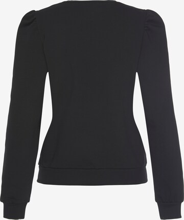 LASCANA Sweatshirt in Schwarz