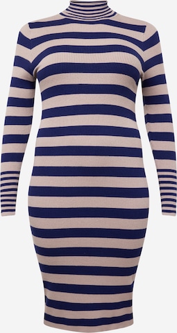 Robes en maille 'MAXINE' Vero Moda Curve en bleu : devant
