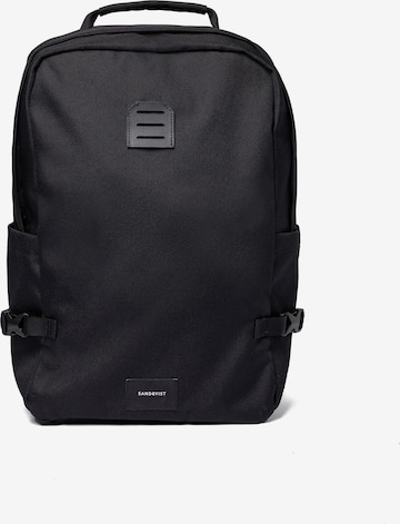 SANDQVIST Backpack 'ANDRE' in Black: front