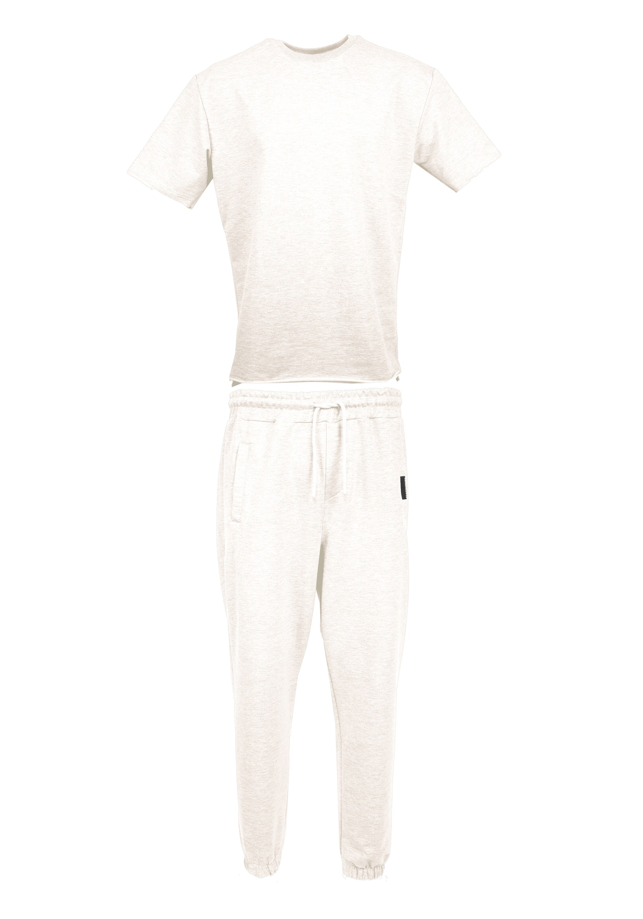 Tom Barron Trainingsanzug in Weiß: Vorderseite