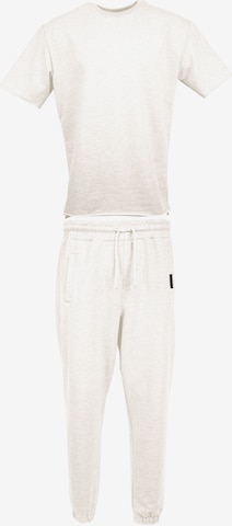 Tom Barron Tracksuit in White: front