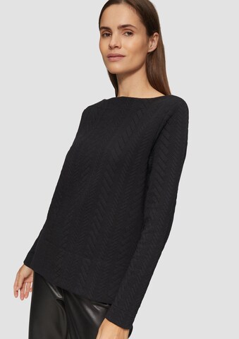 s.Oliver Sweatshirt in Black: front