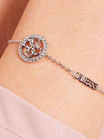 GUESS Armband 'Life in 4G' in Zilver: voorkant