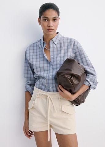 MANGO Regular Trousers 'ARIA' in Beige