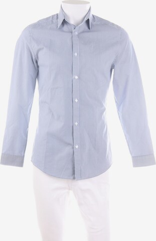 H&M Button Up Shirt in S in Blue: front