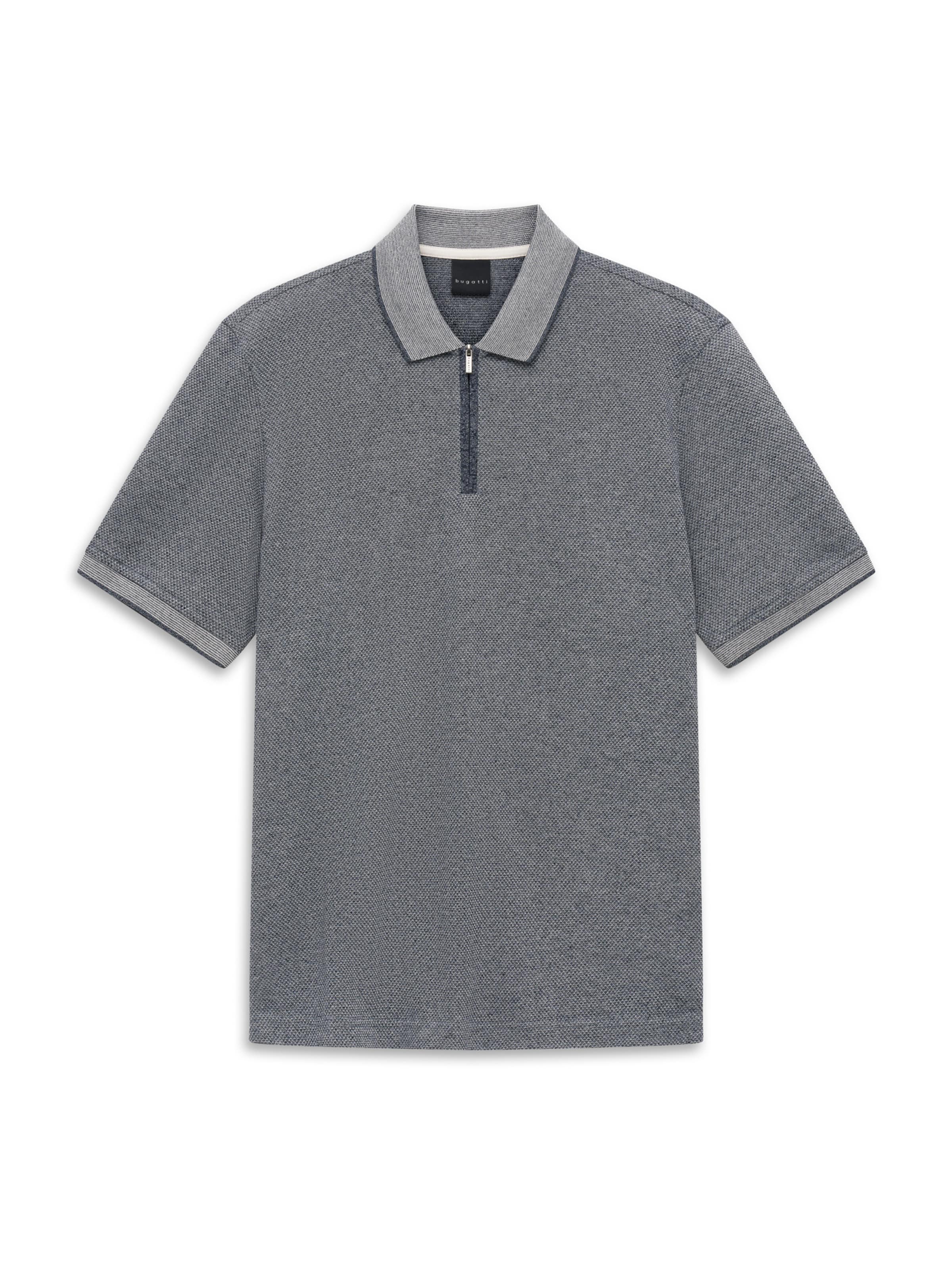 T-Shirt bugatti en bleu : devant