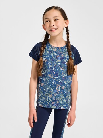 T-Shirt fonctionnel 'Mix' Hummel en bleu : devant