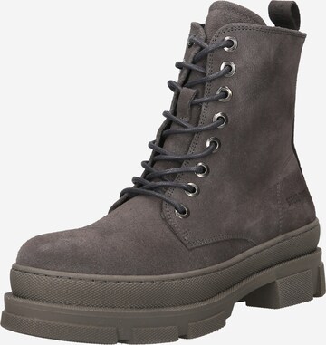 STEVE MADDEN Lace-Up Boots 'WARRICK' in Grey: front