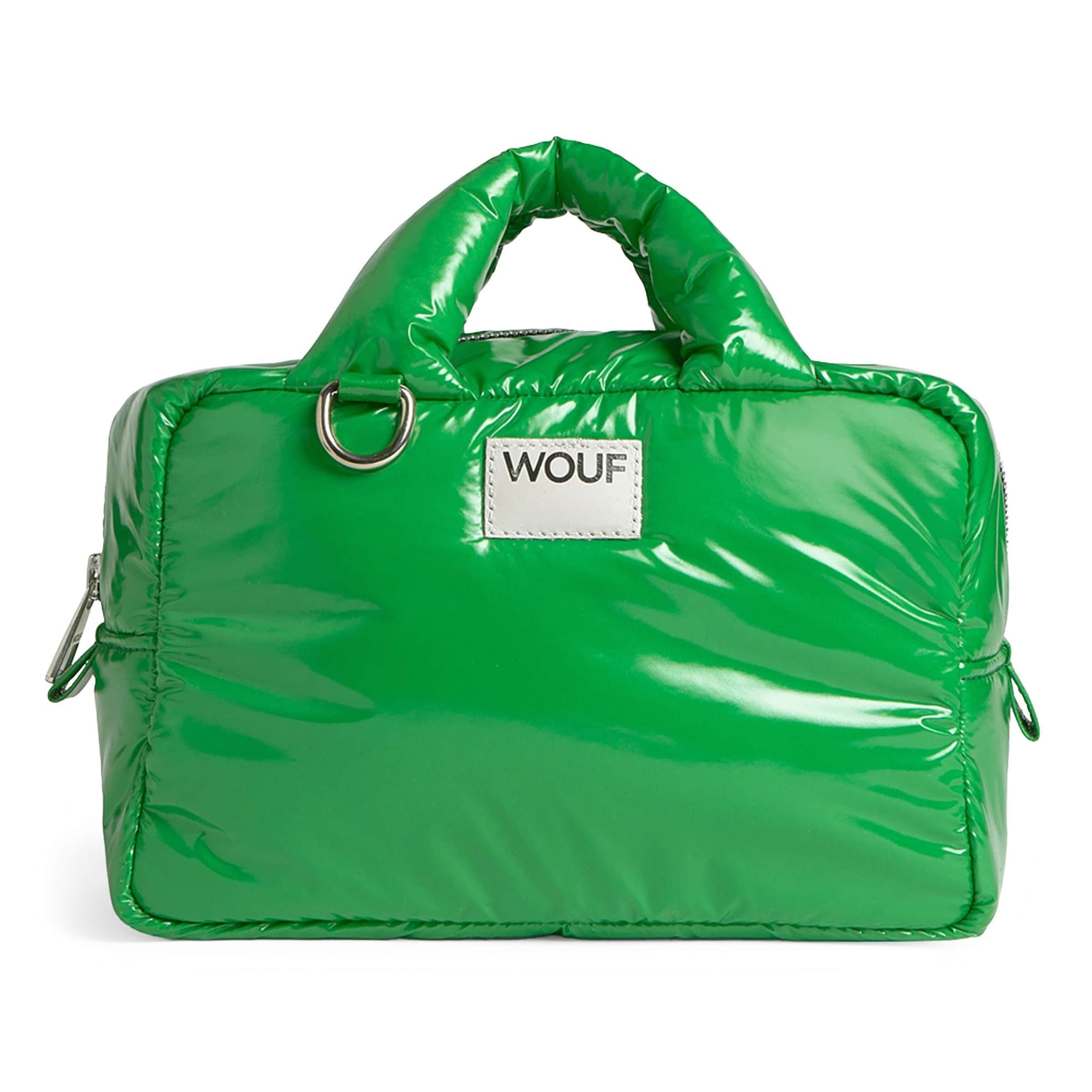 Wouf Toilettas 'Glossy' in Groen: voorkant