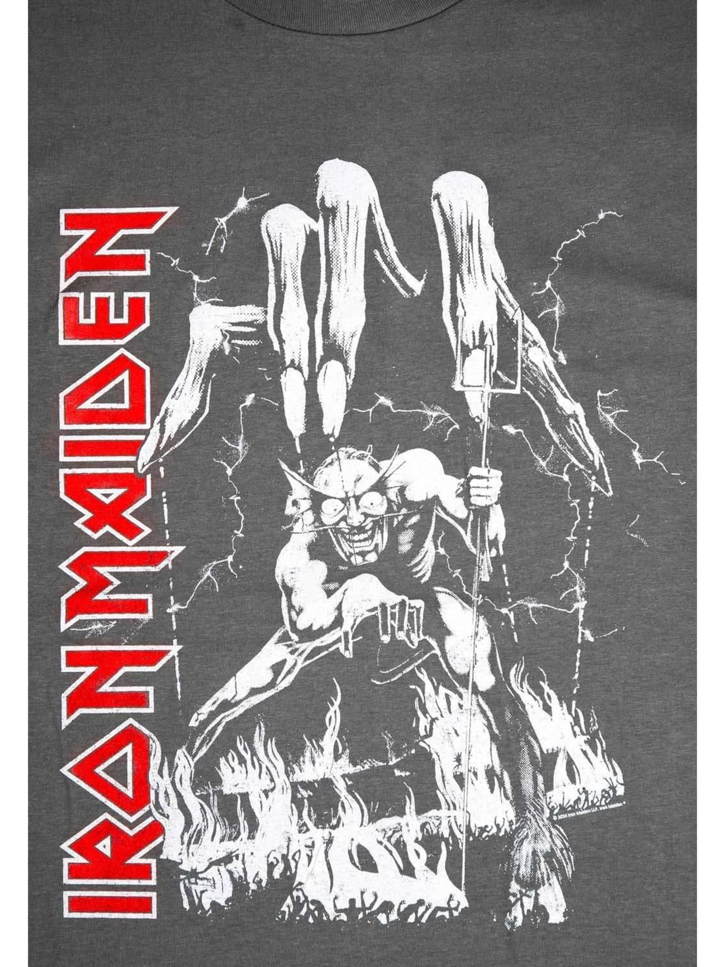 Sweat-shirt 'Iron maiden Iron maiden Number Of The Beast Hand  Sweatshirt Sweatshirt' Iron Maiden en gris
