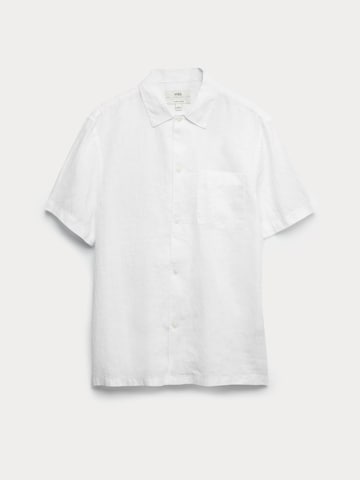 Marks & Spencer Comfort fit Button Up Shirt in White