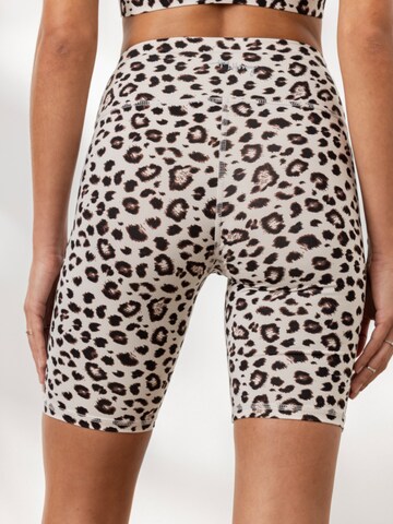 Hey Honey - Skinny Leggings 'Biker' en beige