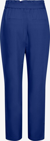 PIECES Regular Broek 'Bosella' in Blauw