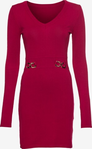 MELROSE Knitted dress in Pink: front