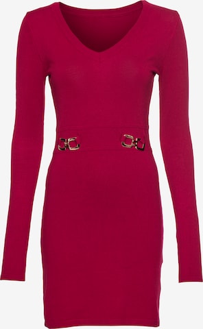 MELROSE Knitted dress in Pink: front
