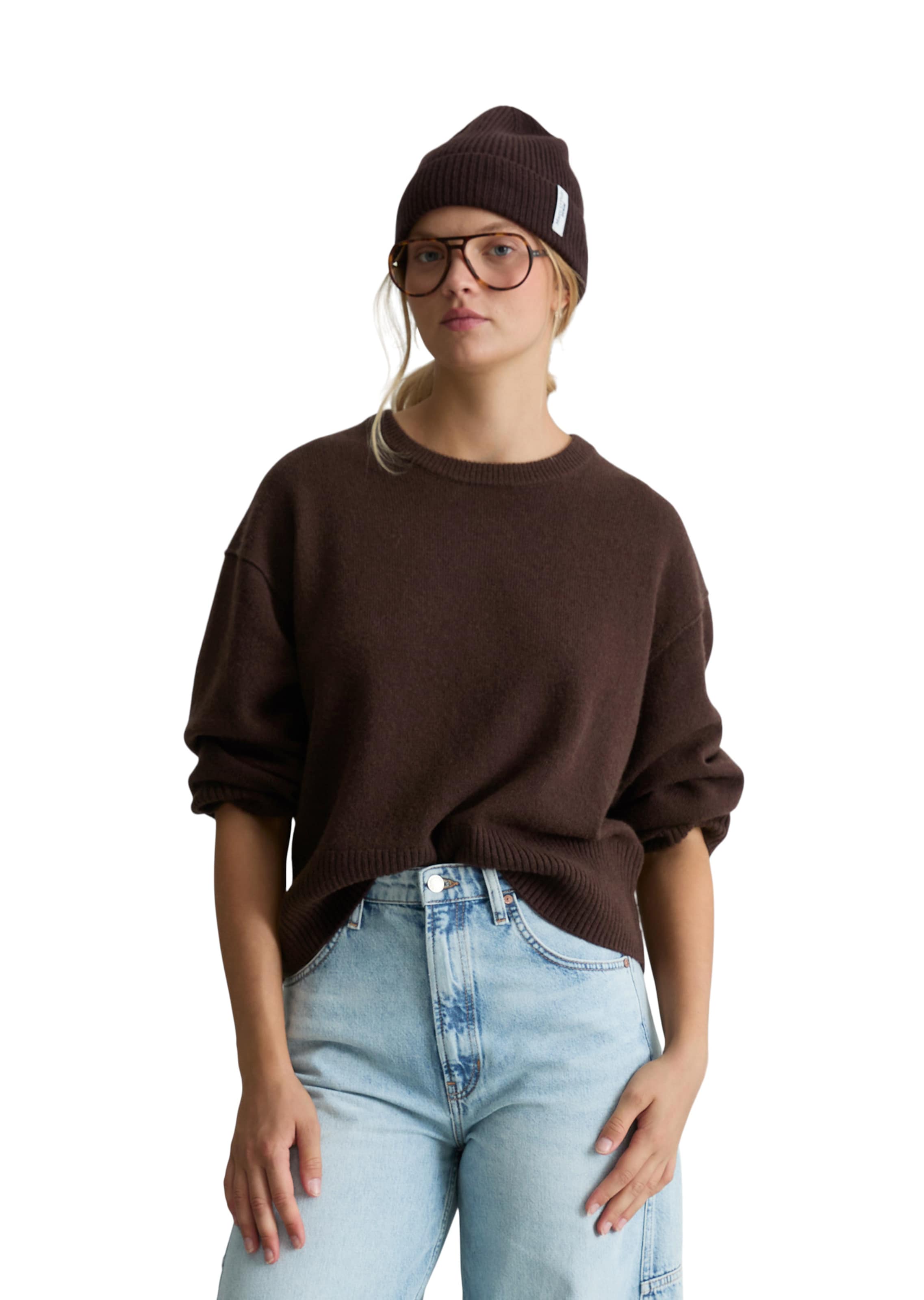 Pull-over Marc O'Polo DENIM en marron : devant