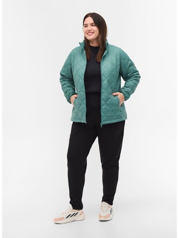 Zizzi Between-Season Jacket 'Diamond' in Blue