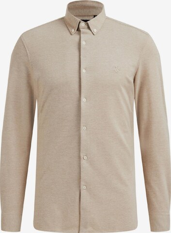 WE Fashion Button Up Shirt in Beige: front