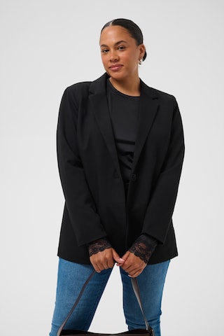 KAFFE CURVE Shirt 'Katey' in Zwart