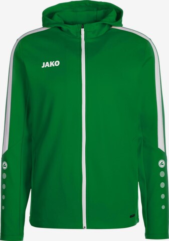 JAKO Athletic Jacket 'Power' in Green: front