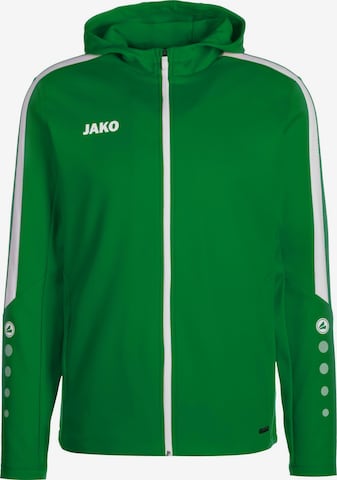 JAKO Athletic Jacket 'Power' in Green: front