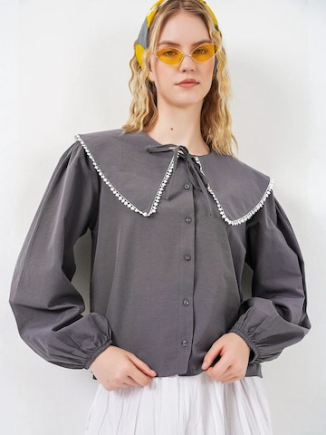 Bigdart Blouse in Grijs: voorkant