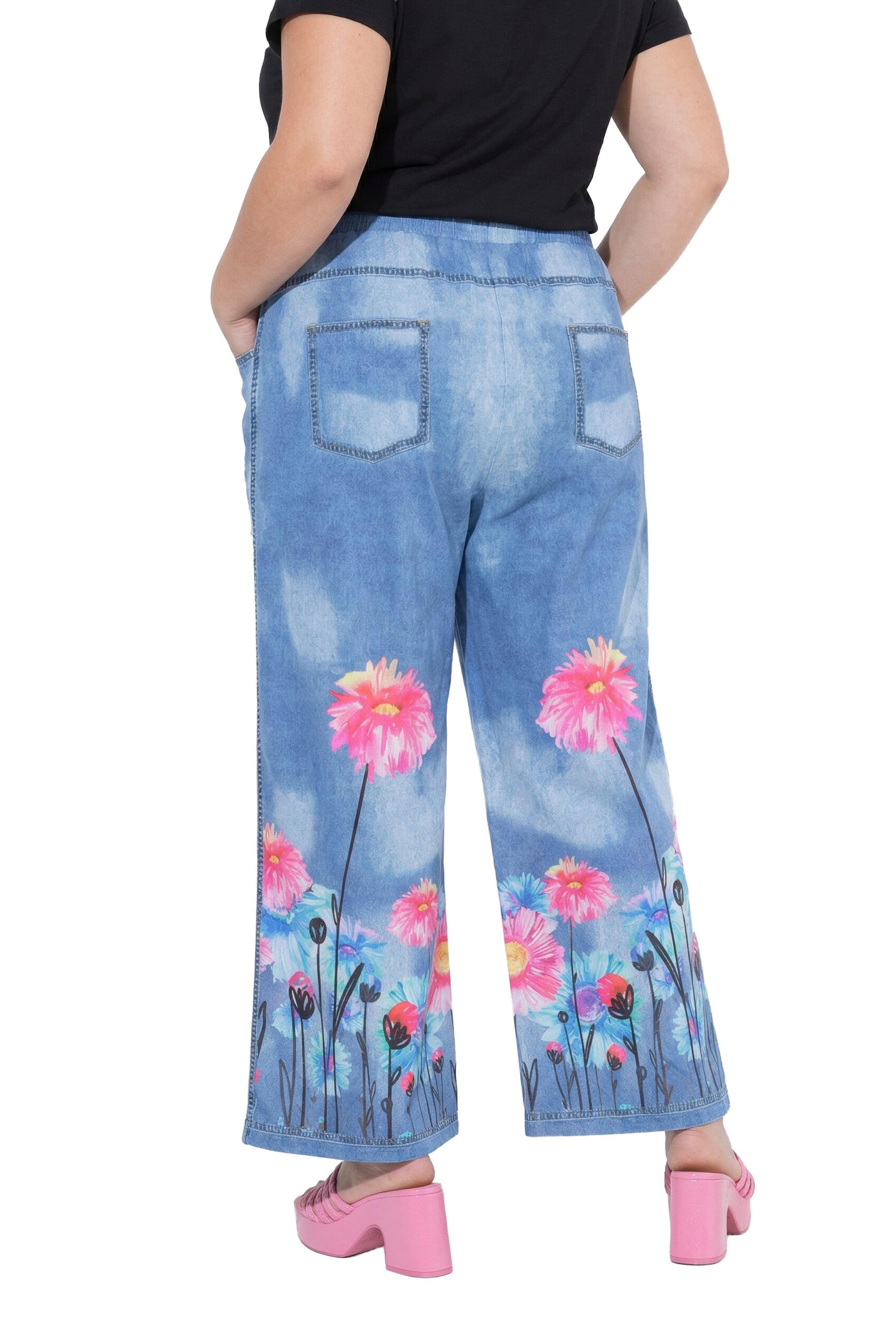 MIAMODA Loosefit Hose in Blau