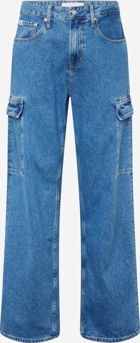 Loosefit Jeans cargo '90`s' Calvin Klein Jeans en bleu : devant