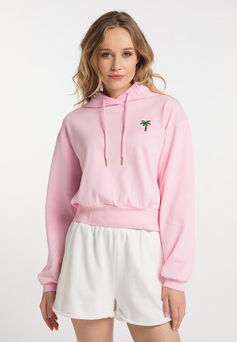 Sweat-shirt IZIA en rose : devant