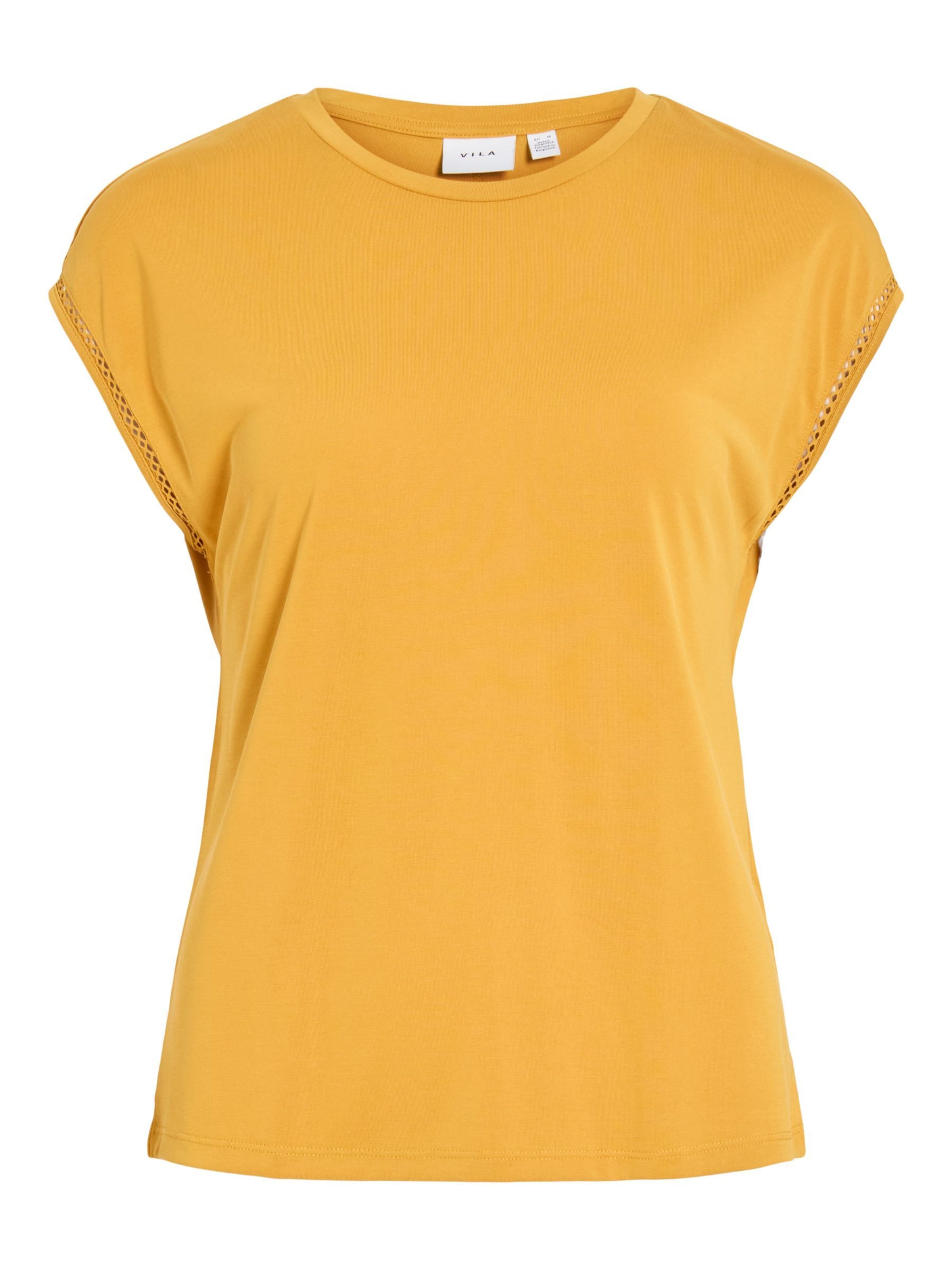 VILA Shirt 'VIModala' in Geel: voorkant