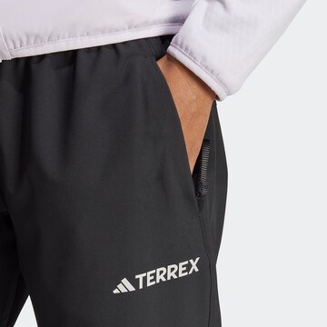 ADIDAS TERREX Normalny krój Spodnie outdoor 'Liteflex' w kolorze czarny