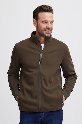 FQ1924 Sweatjacke 'william' in Grün: predná strana