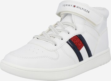 TOMMY HILFIGER Sneakers in Wit: voorkant