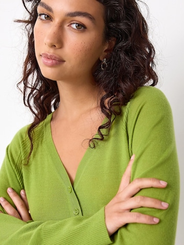 Next Knit cardigan 'N.Premium' in Green