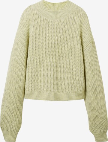 TOM TAILOR DENIM Sweater in Yellow: front