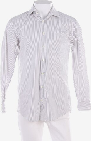 Van Laack Button Up Shirt in S in White: front