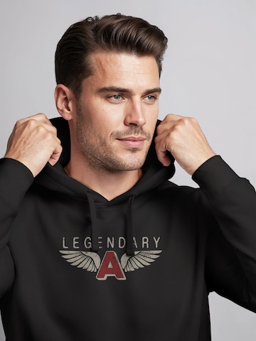 Neverless Sweatshirt 'Legendary Wings' in Black