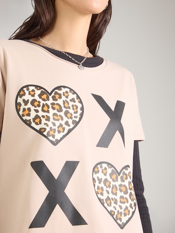 miss goodlife - Camisa 'XO' em bege
