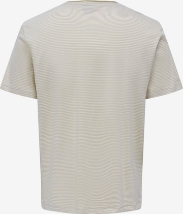 T-Shirt 'Bale' Only & Sons en beige