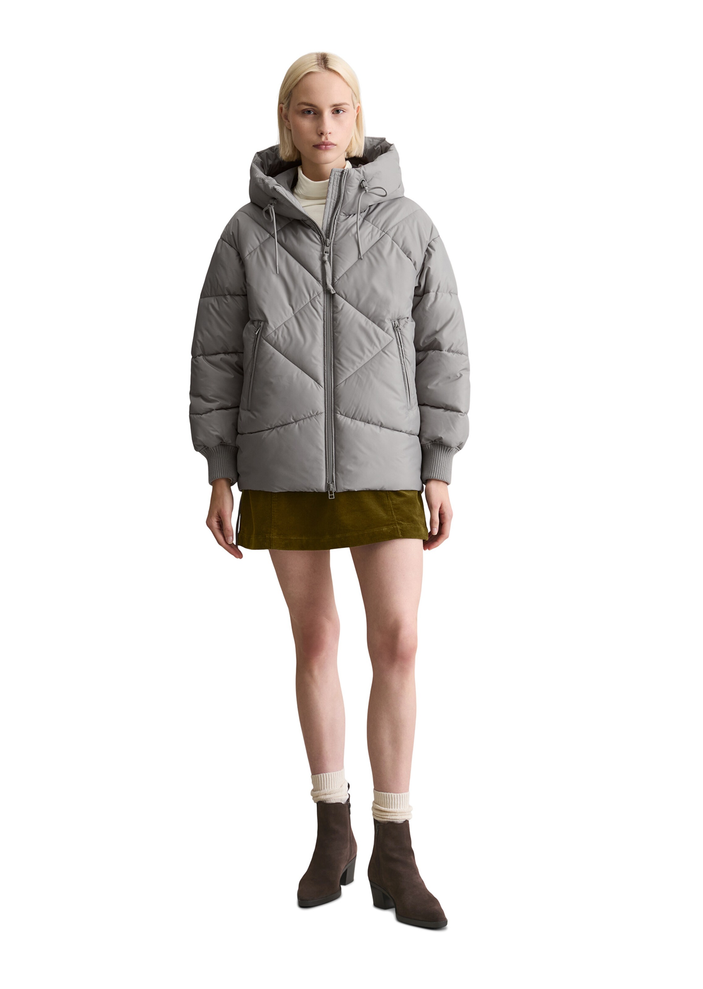 Marc O'Polo DENIM Winter Jacket in Grey: front