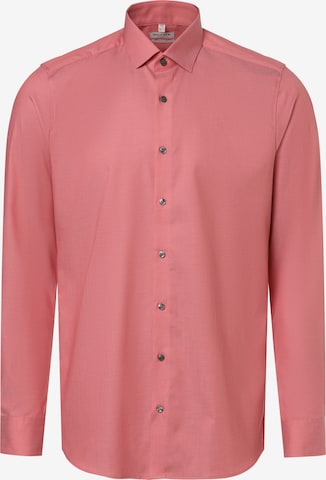 OLYMP Slim fit Business Shirt 'Level 5' in Orange: front