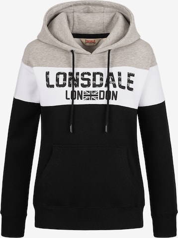 LONSDALESweater majica 'Penbryn' - crna boja: prednji dio