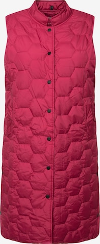 Ulla Popken Bodywarmer in Roze: voorkant