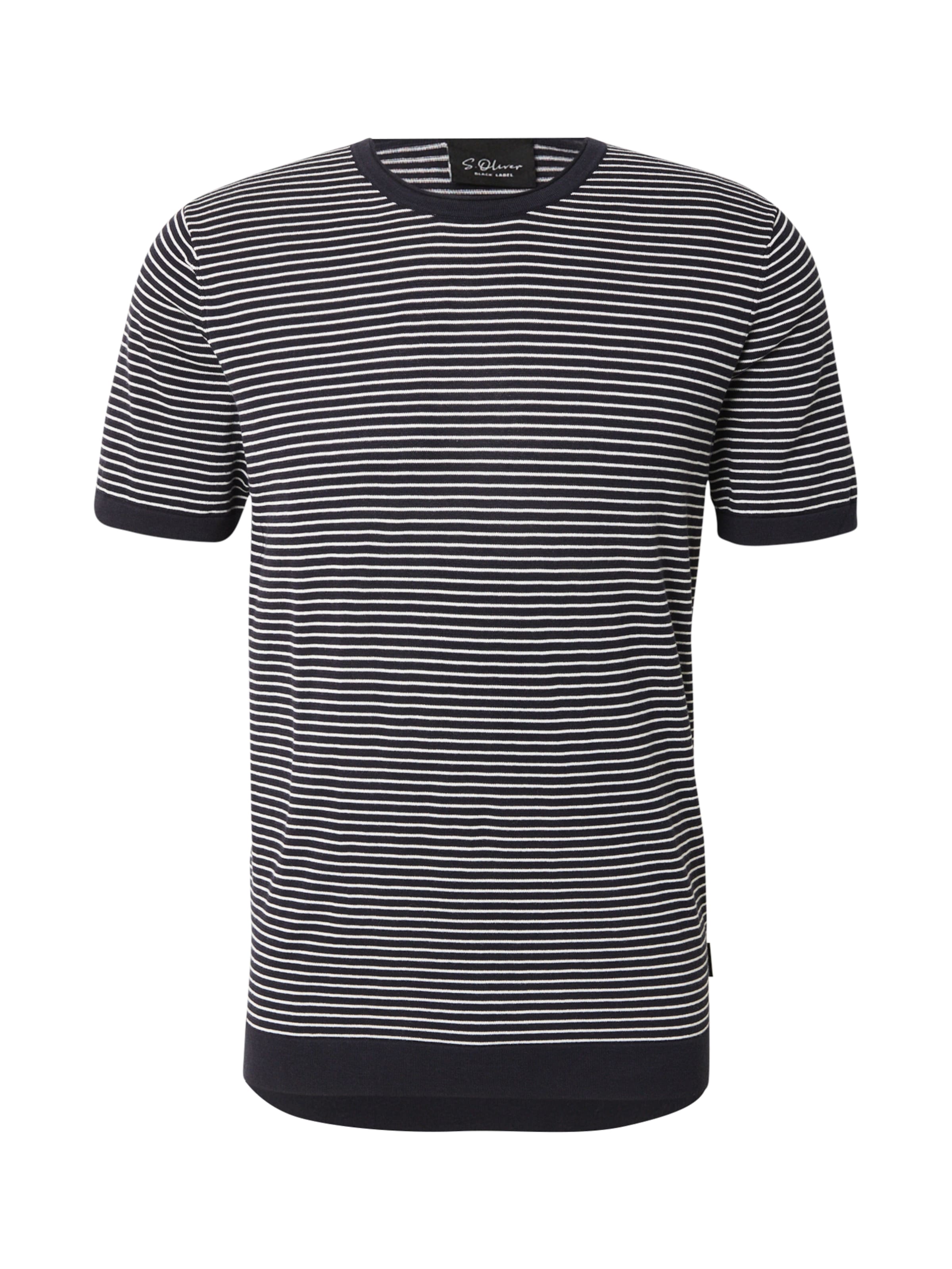 Pulover de la s.Oliver BLACK LABEL pe albastru: față